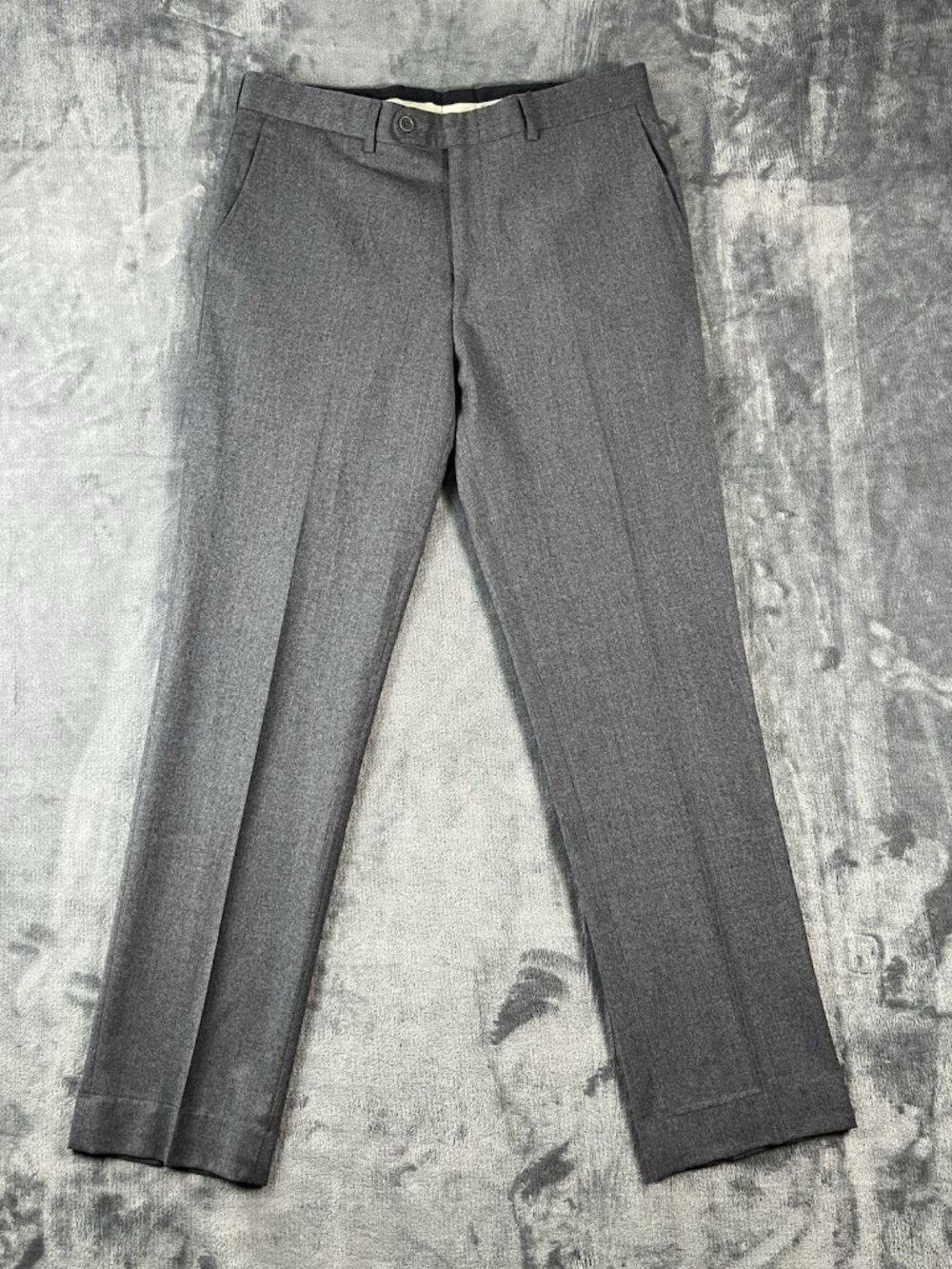 Bensol Zignone Dress Pants Men's Size 33 Gray 100% Wool Made In Italy Business
